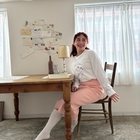 The ribbon T<lovely white>