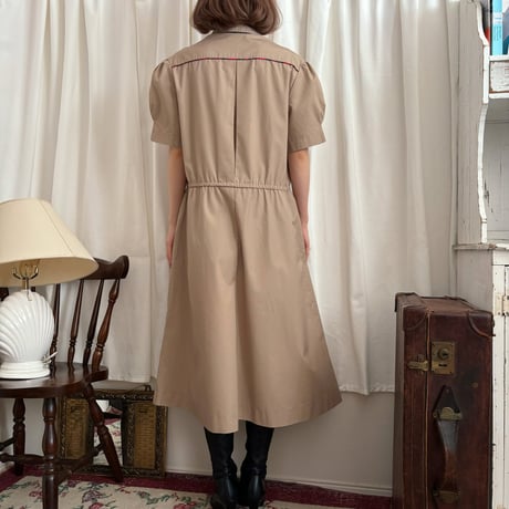 Vintage taran check line one-piece