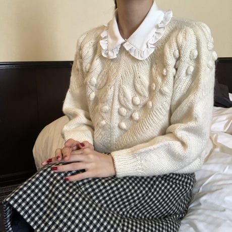 Vintage ivory knit