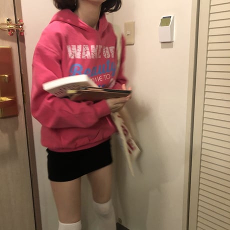 vivid pink hoodie