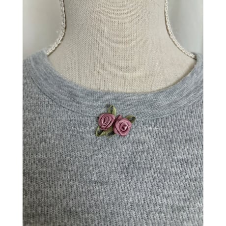 Vintage rose gray thermal tops(remake)