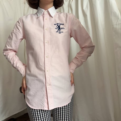 Used Polo baby pink embroidery shirt