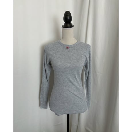 Vintage rose gray thermal tops(remake)