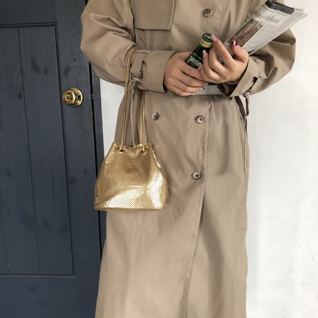 Gold mini hand bag
