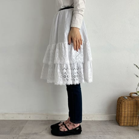 Vintage cotton frill skirt