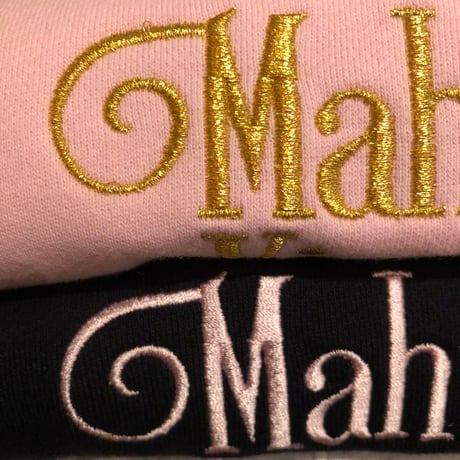 embroidery sweat pink
