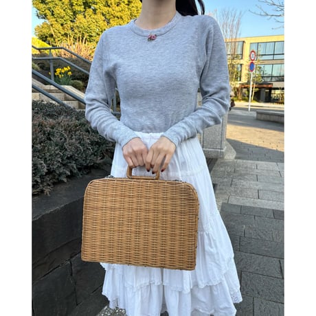 Vintage rose gray thermal tops(remake)