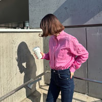 Ralph Lauren pink dot shirt