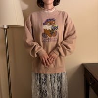 Vintage pink girly bear sweat