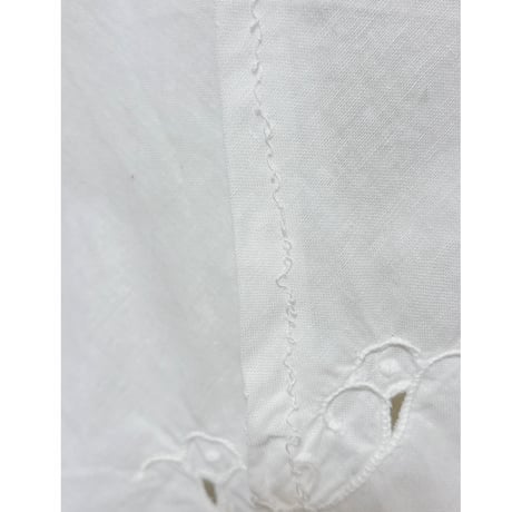 Vintage white embroidery cape