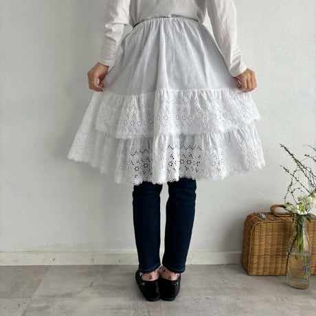 Vintage cotton frill skirt