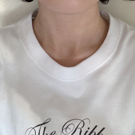 The ribbon T<lovely white>
