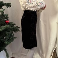 Vintage velour skirt