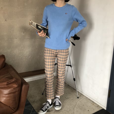 Used polo french blue rib knit