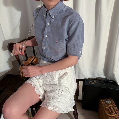 Vintage polo blue shirt