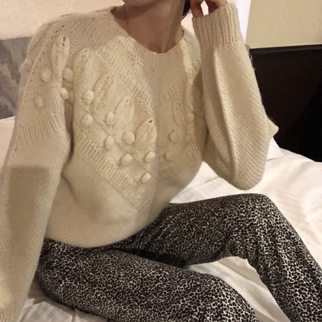 Vintage ivory knit