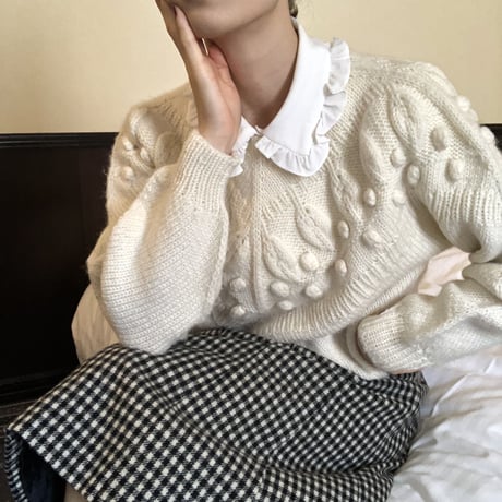Vintage ivory knit