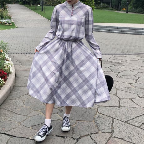 lovely check one-piece