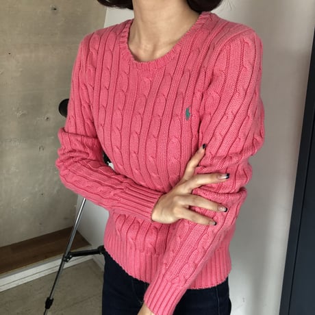 Used polo lovely pink knit