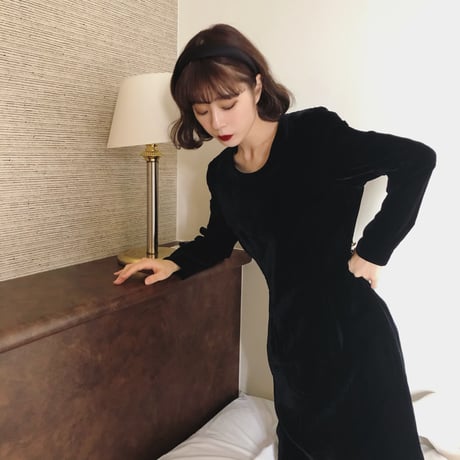 Vintage velor dress