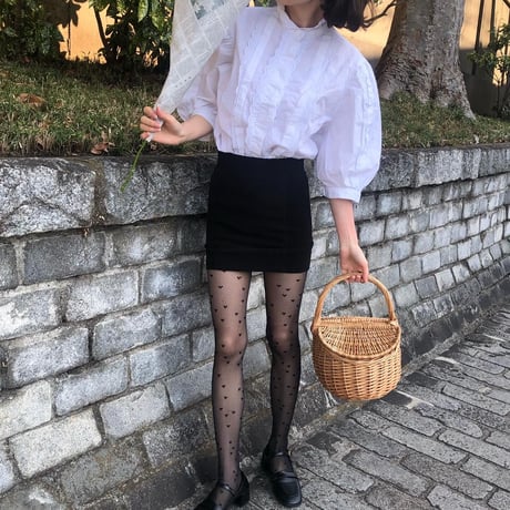 flower cotton lace blouse