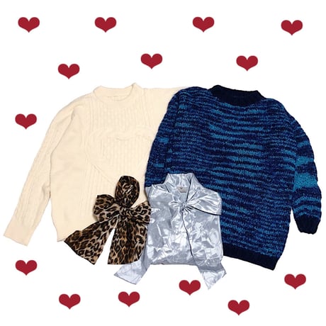 【Winter vintage clothes set】Bluebell