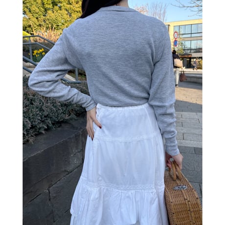 Vintage rose gray thermal tops(remake)