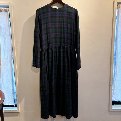 Vintage tartan check one-piece
