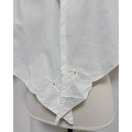 Vintage white embroidery cape