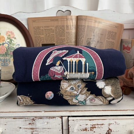 Vintage girly kittens sweat