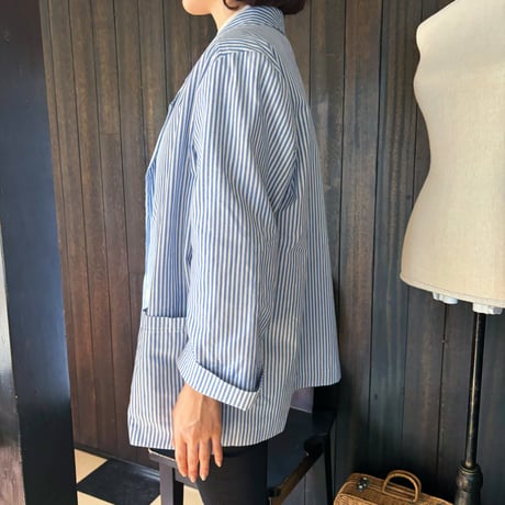 Vintage USA blue stripe spring jacket