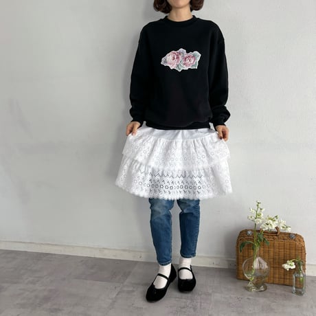 Vintage french floral wappen sweat