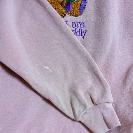 Vintage pink girly bear sweat