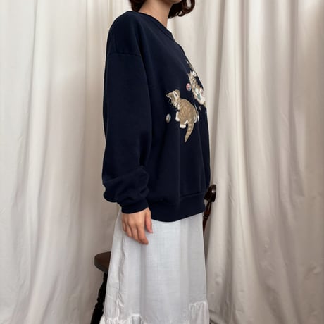 Vintage girly kittens sweat
