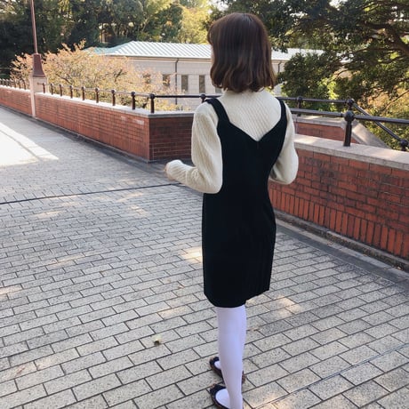Velor camisole dress