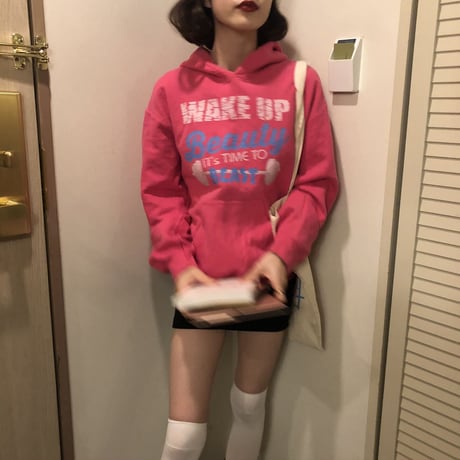 vivid pink hoodie