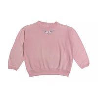 Vintage rose embroidery lace design sweat