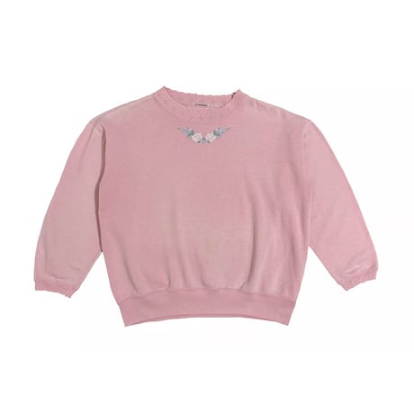 Vintage rose embroidery lace design sweat