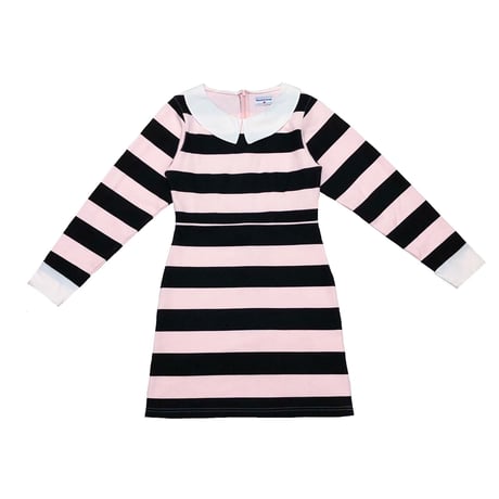 Classical girl stripe one-piece