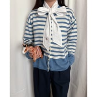 Vintage blue stripe cardigan