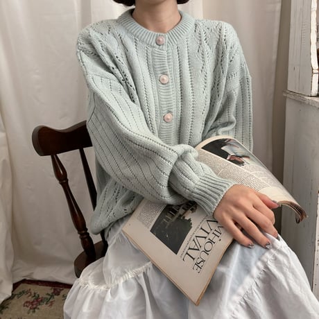 Vintage baby mint cardigan