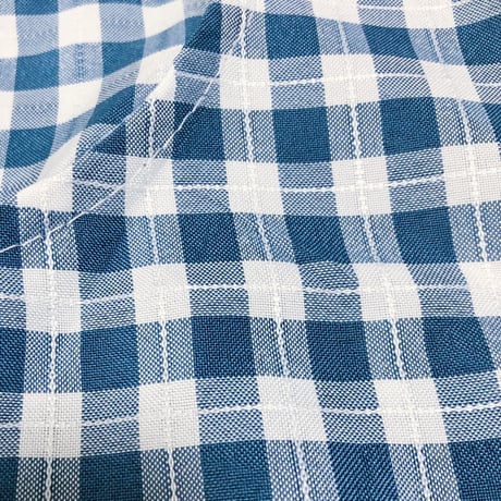 Blue gingham check one-piece