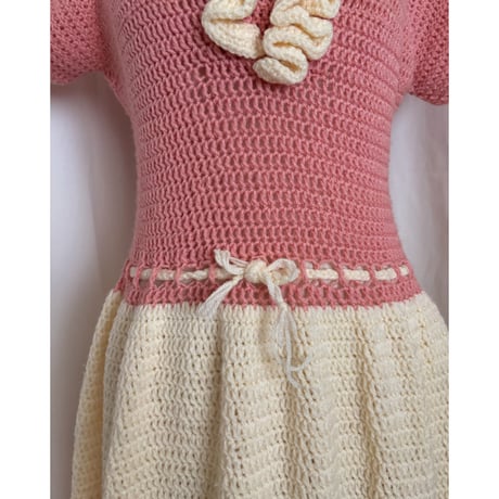 Vintage knit one-piece