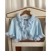 Vintage baby blue frill gown