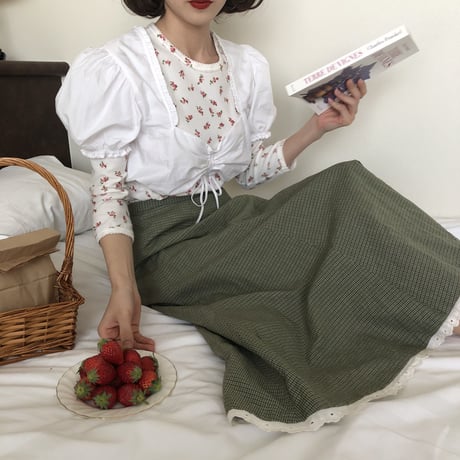 mini lace tyrol blouse