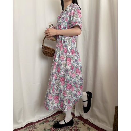 Vintage floral pattern one-piece