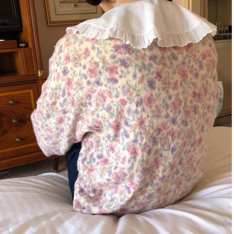 Vintage french floral pattern cardigan
