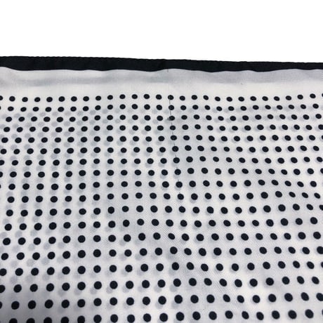 Vintage scarf【 black × white】