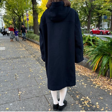 Vintage tartan check duffle coat