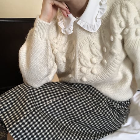Vintage ivory knit
